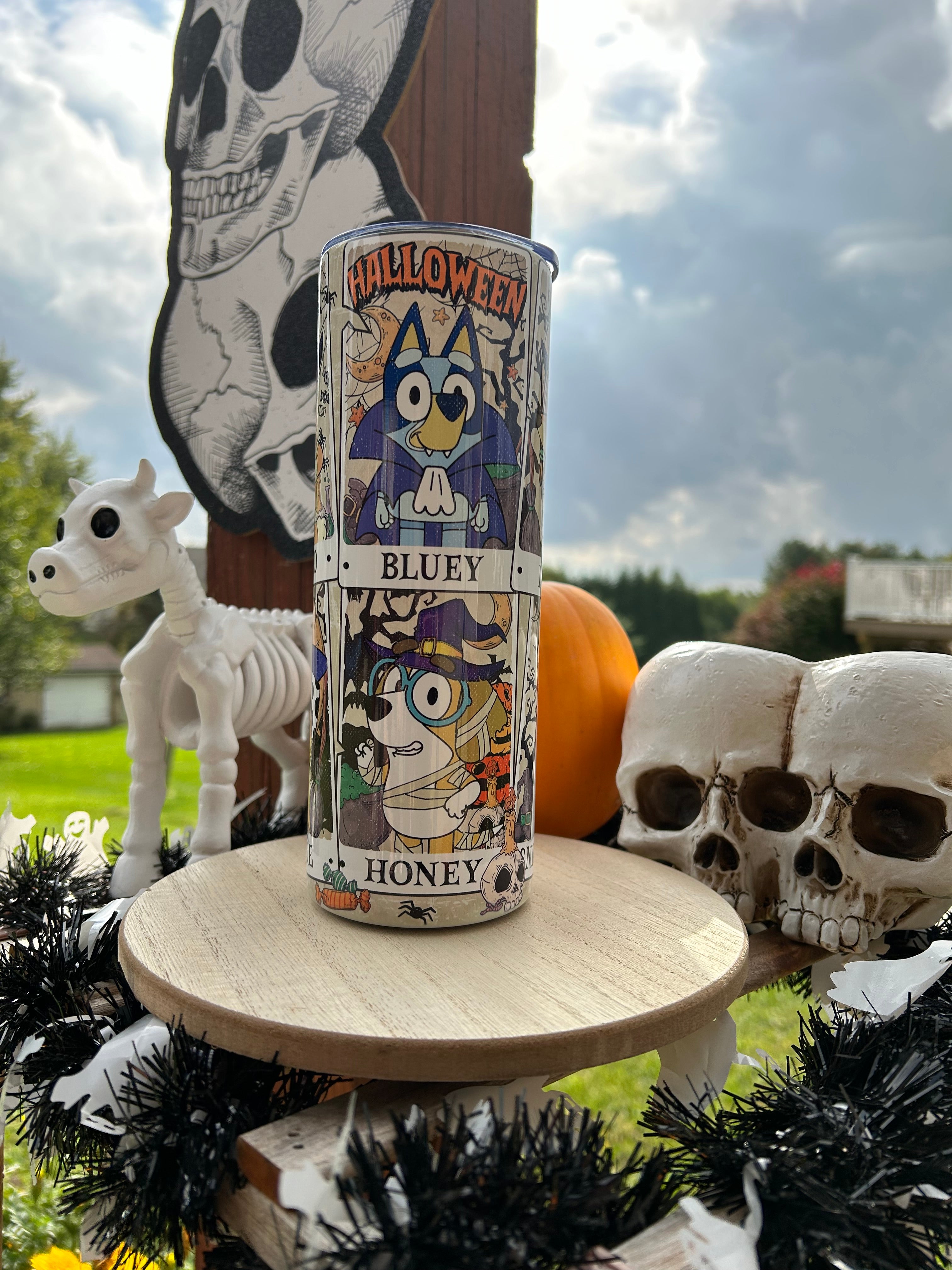 Halloween Bluey Tumbler