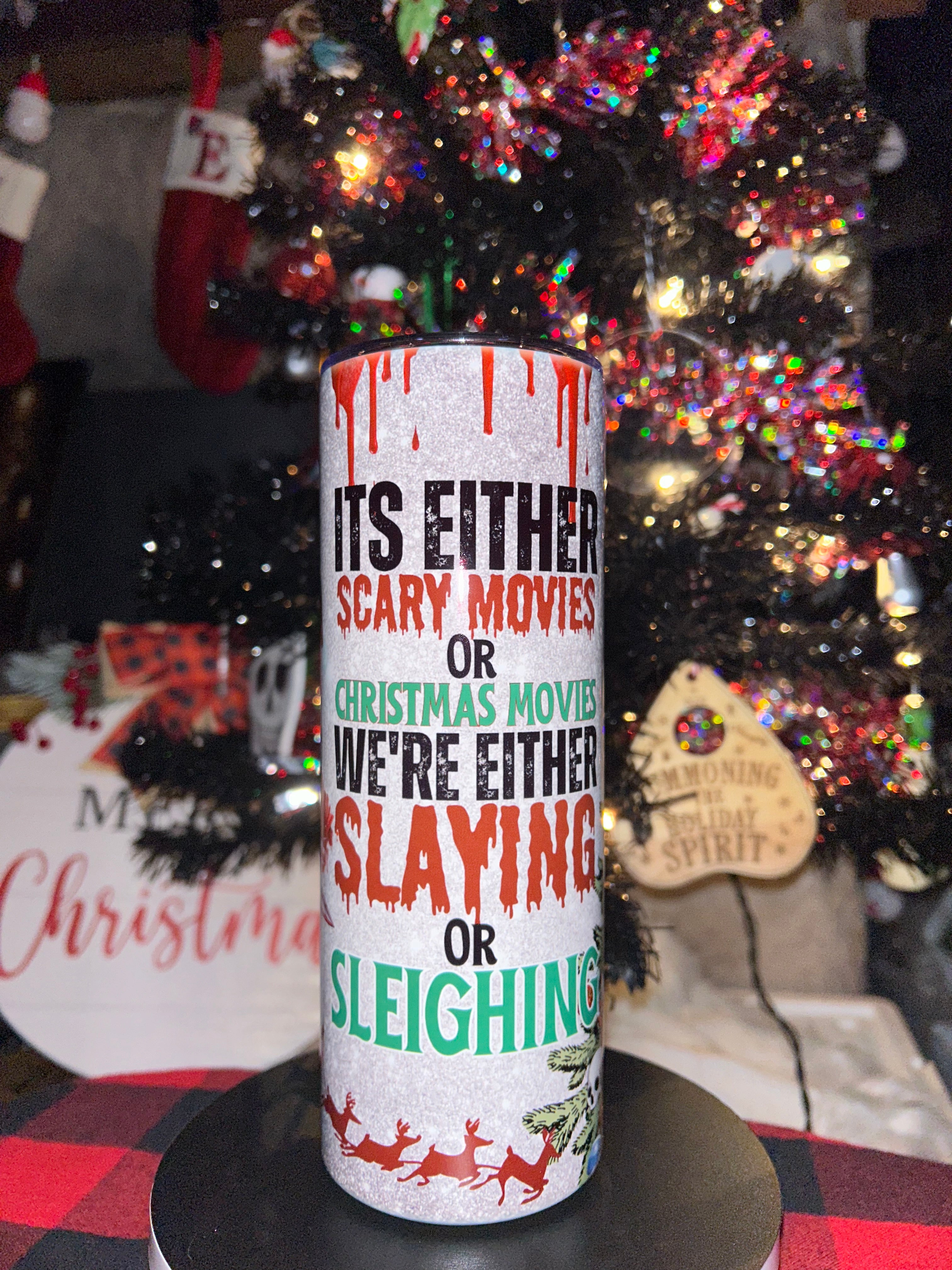 Scary Movie Christmas 20 oz Tumbler