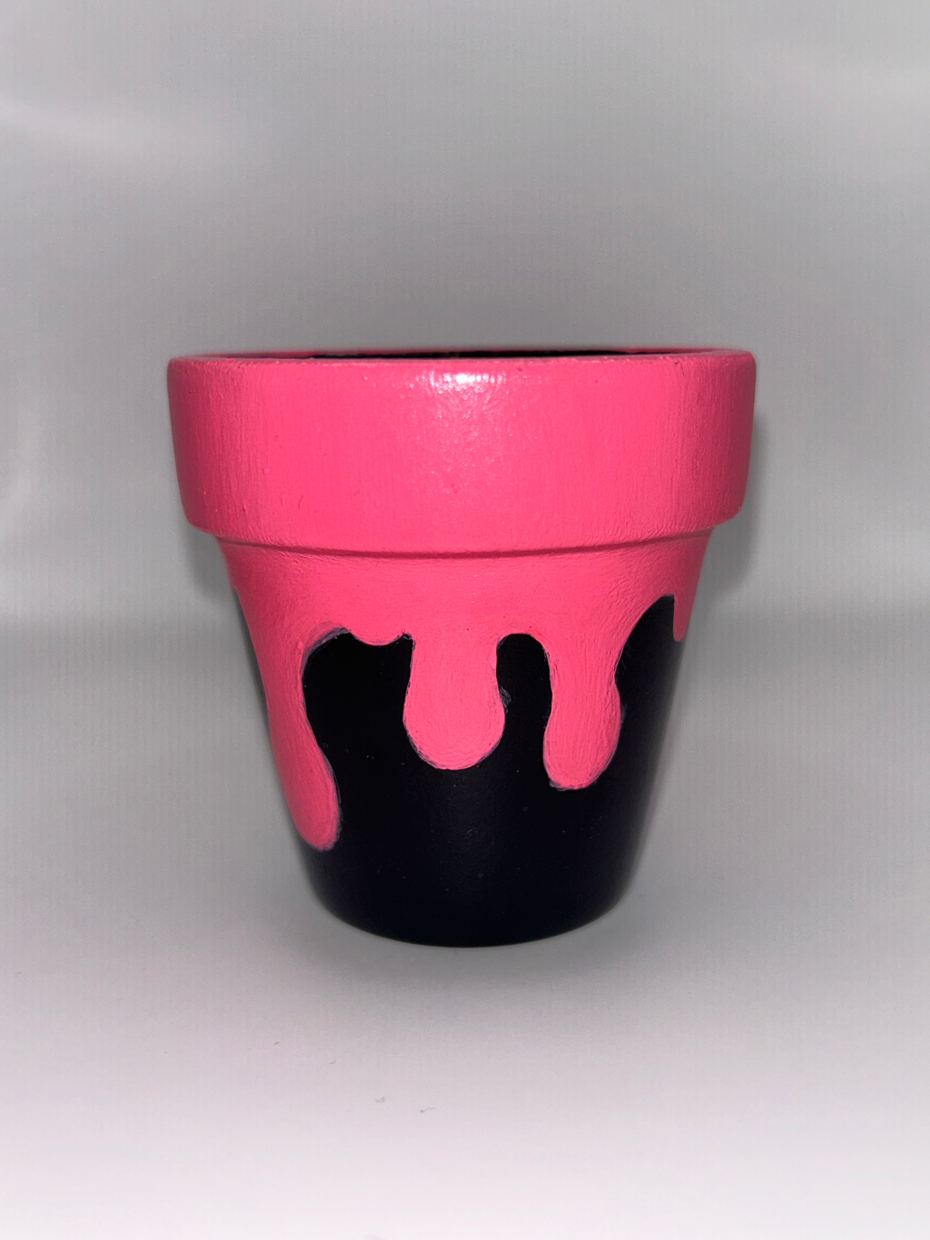 Pink Drippy Flower Pot