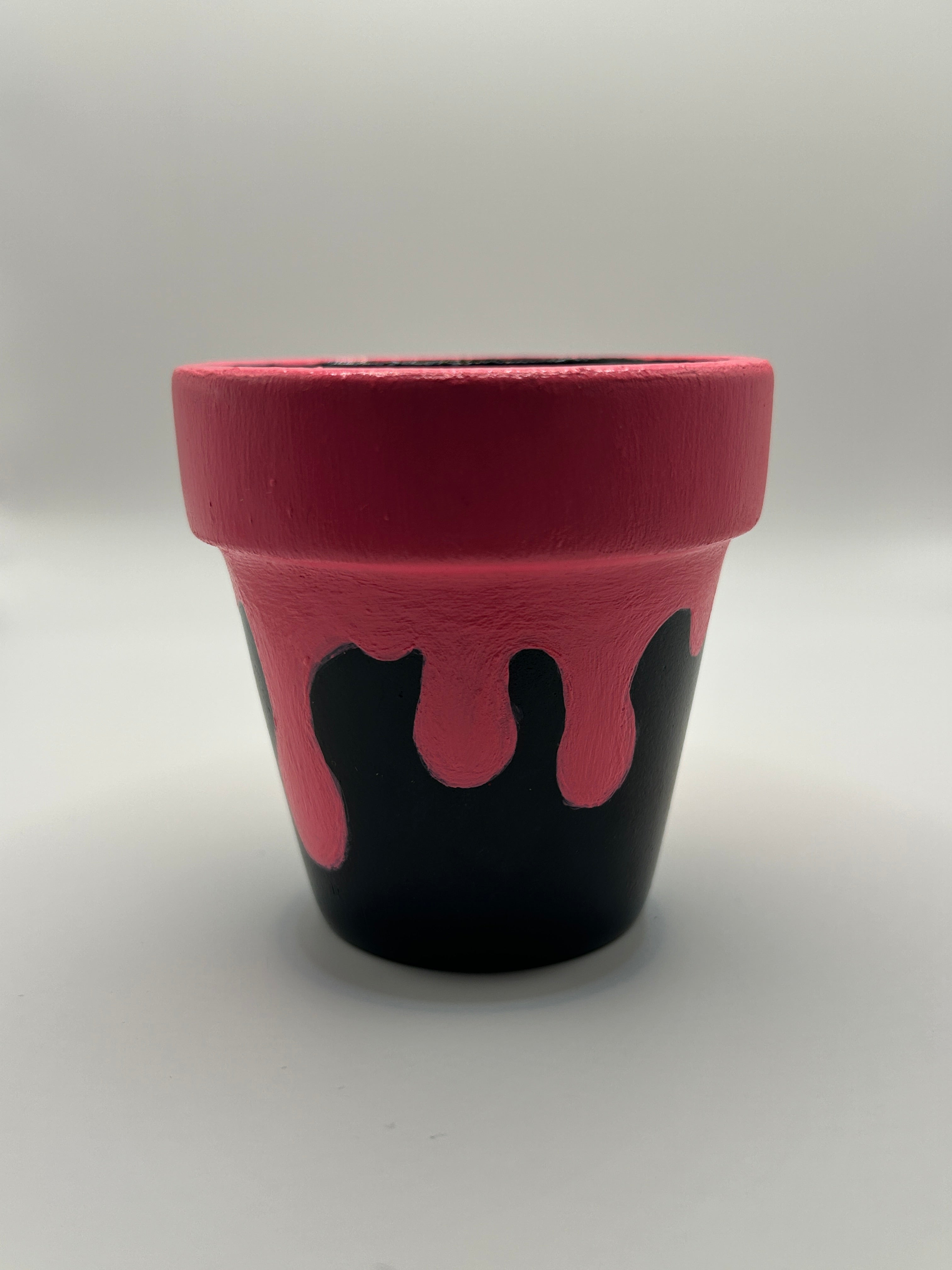 Pink Drippy Flower Pot