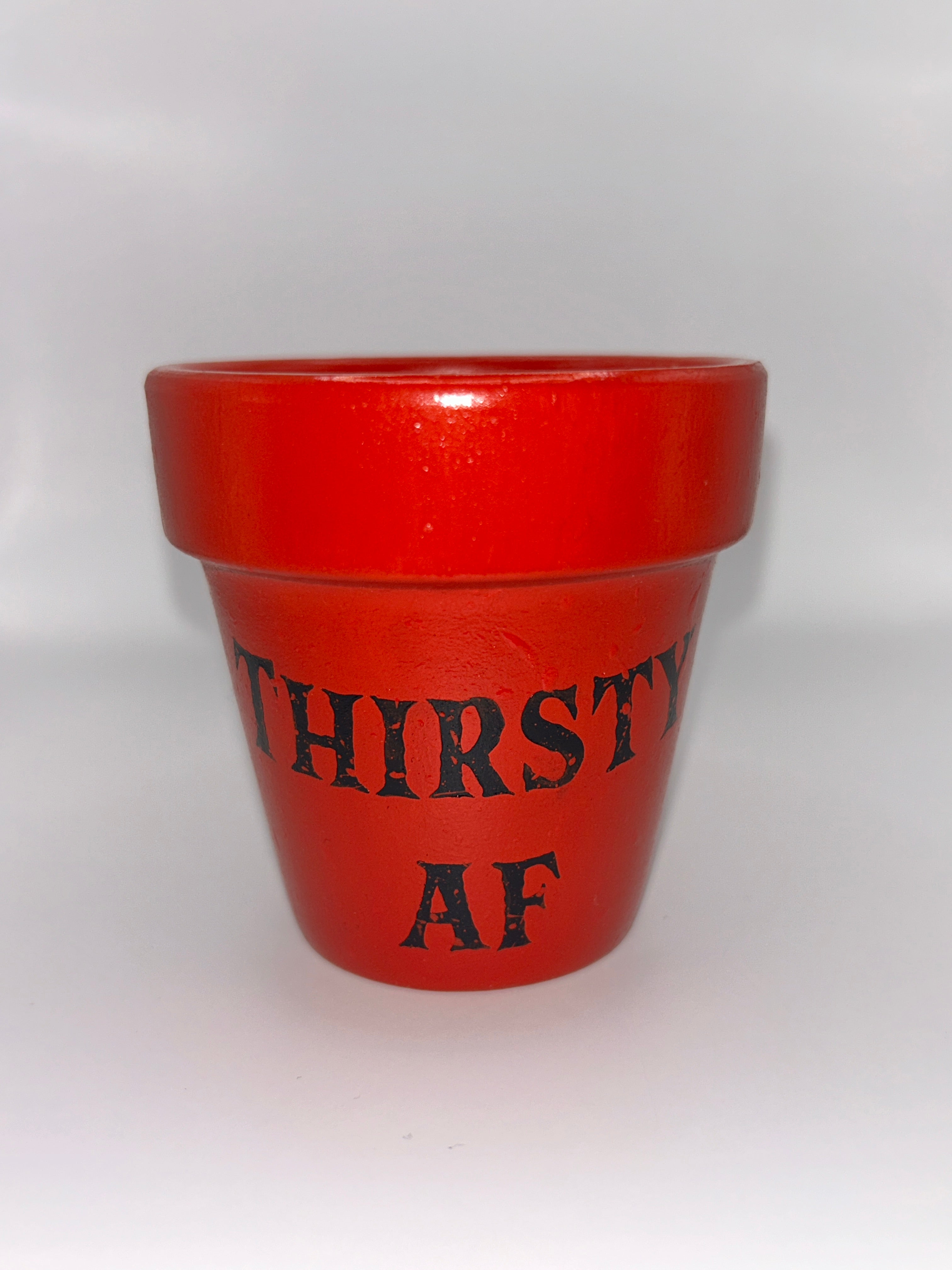 Thirsty AF Flower Pot