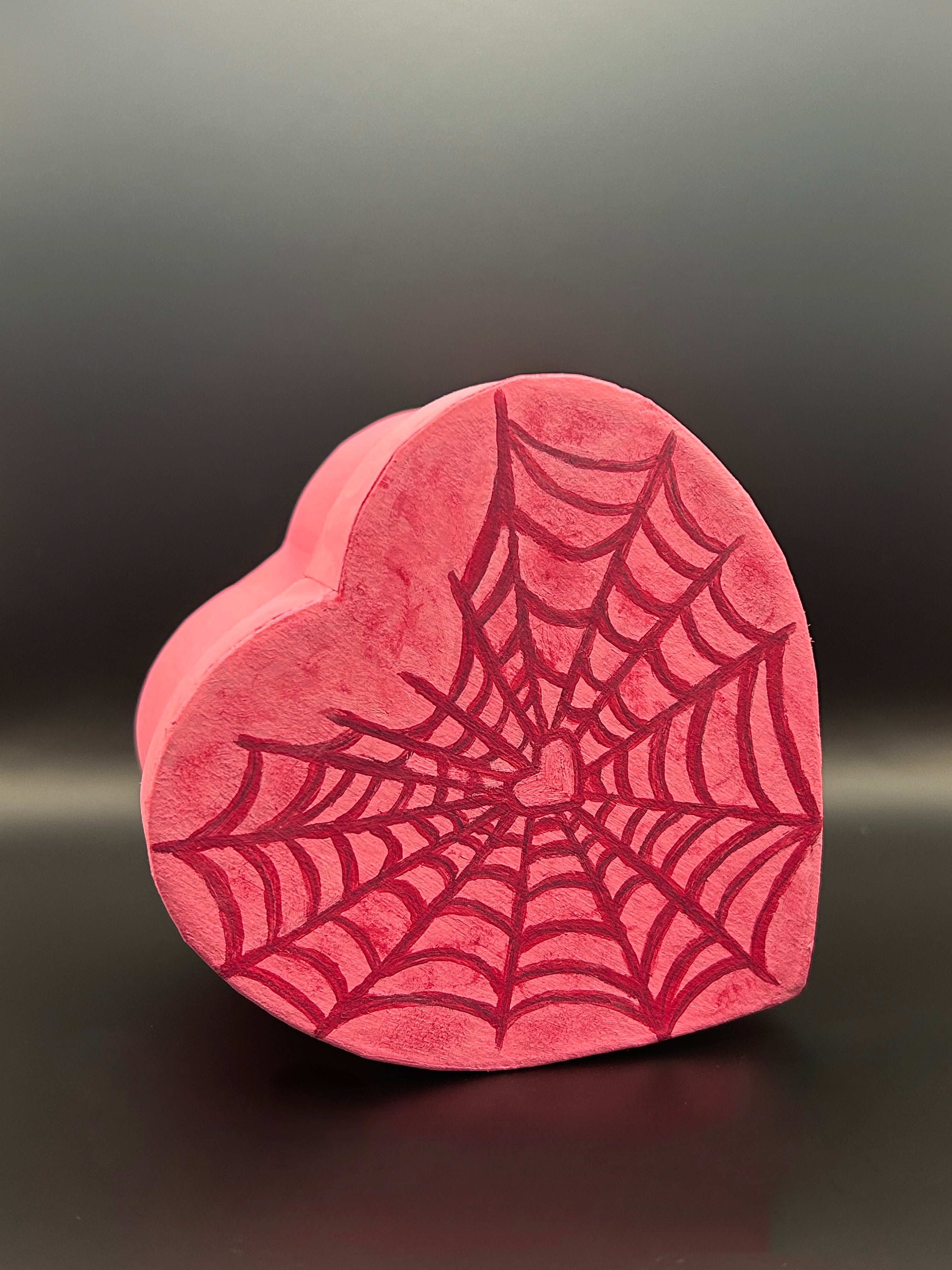 Pink Heart Web Box