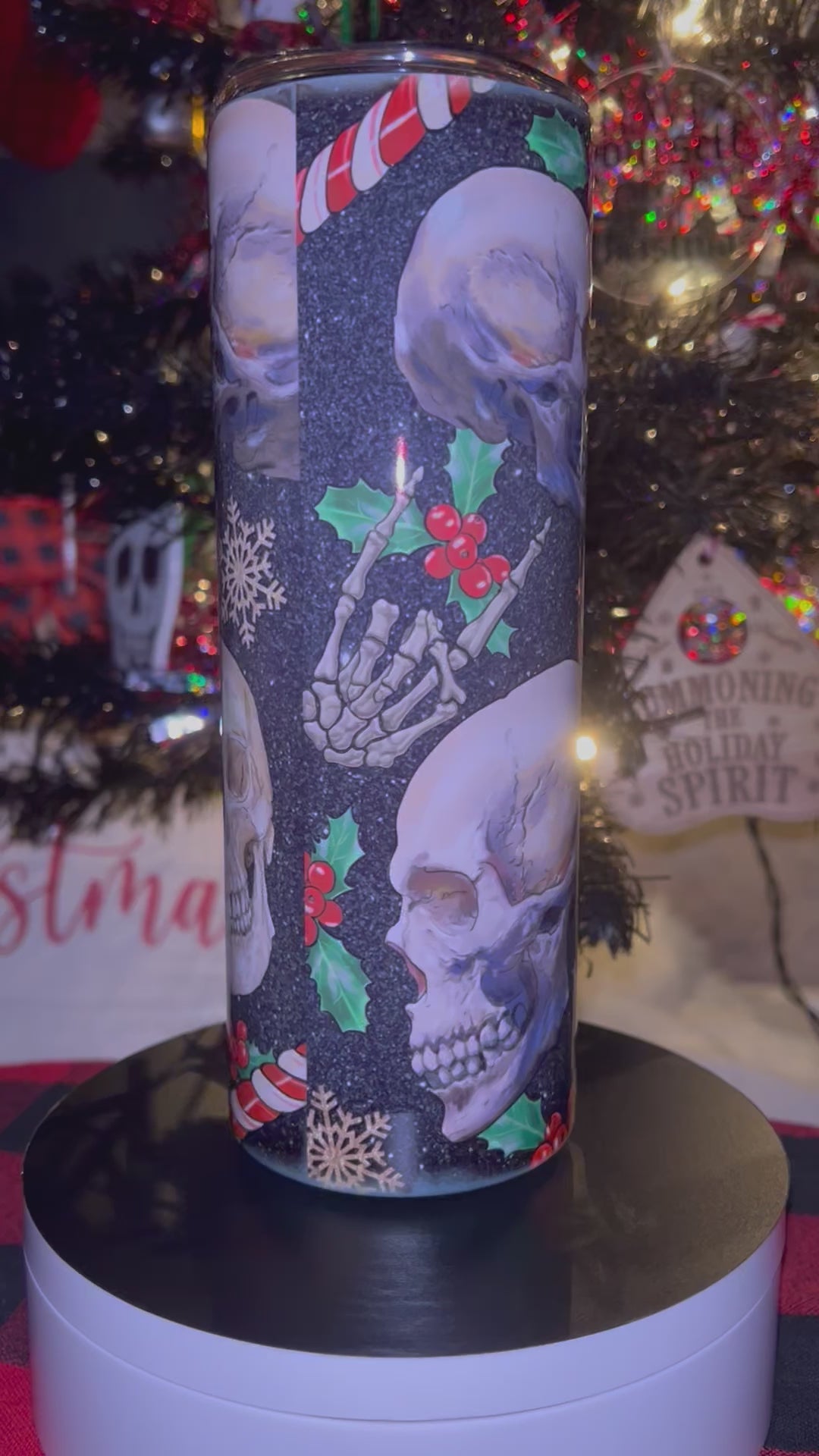 Skull Christmas 20 oz Tumbler