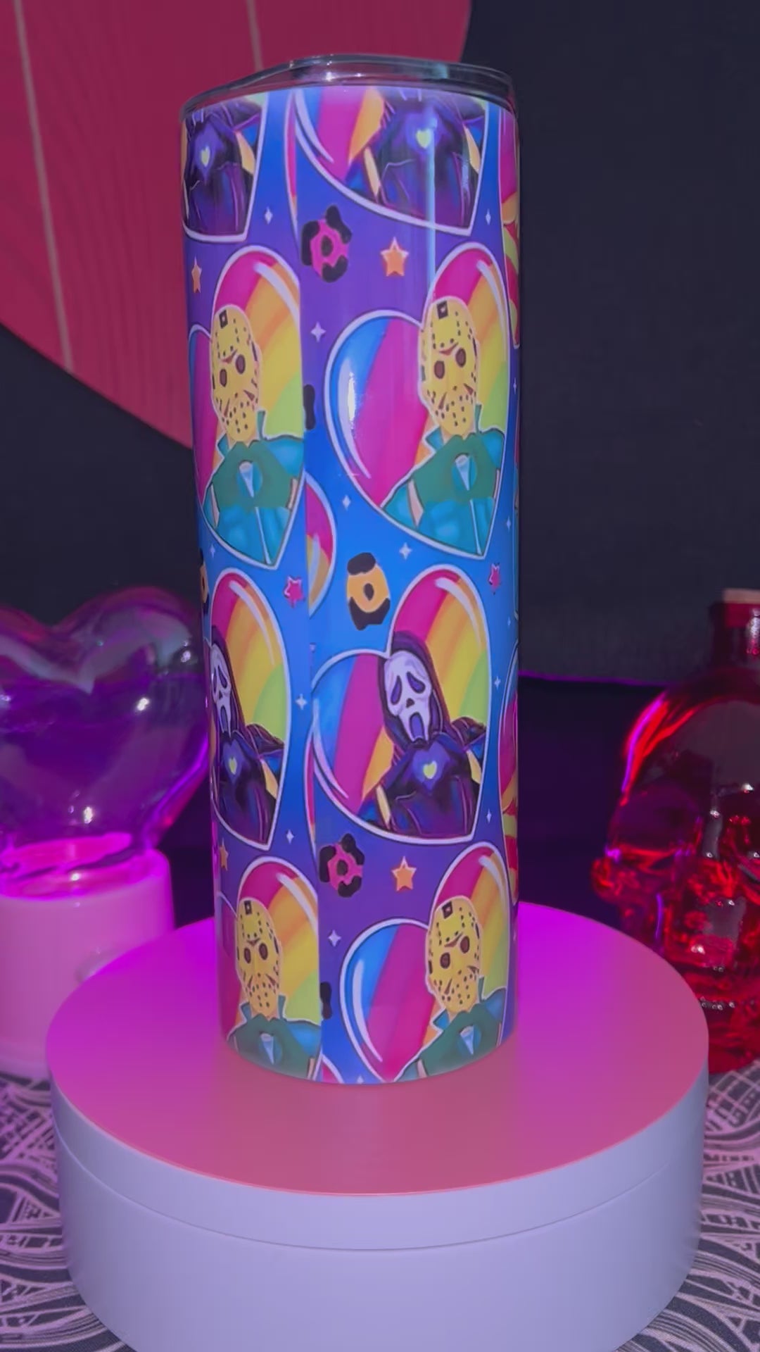 Horror Lisa Frank Tumbler