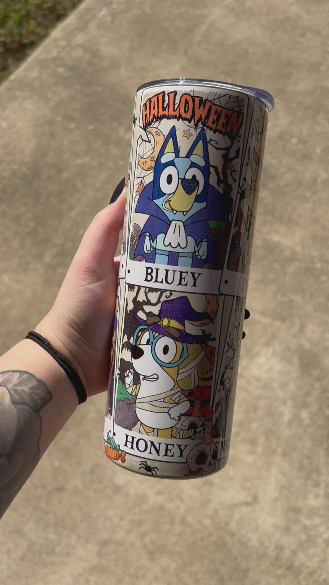 Halloween Bluey Tumbler