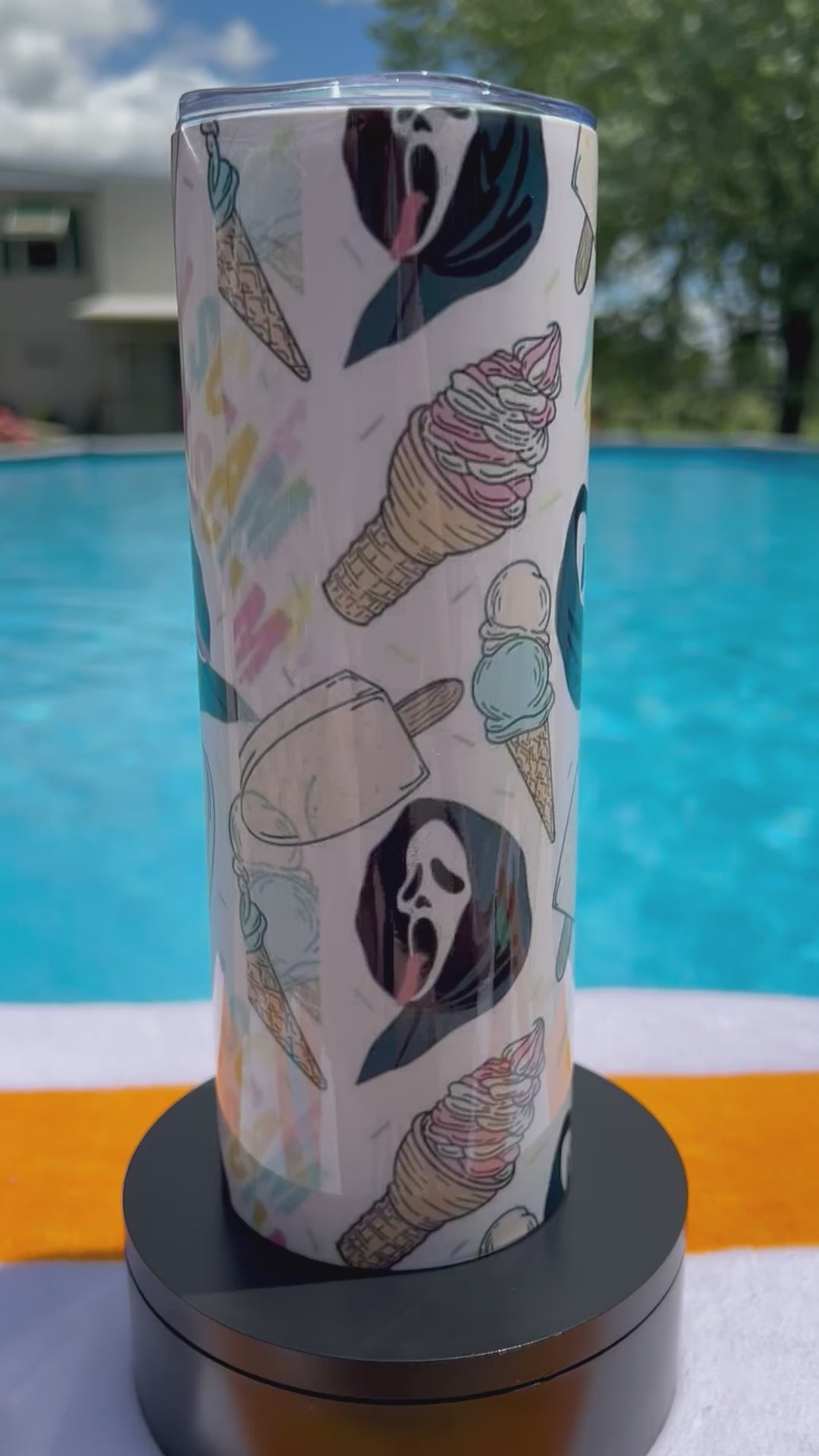 Ice Cream Ghostface Tumbler