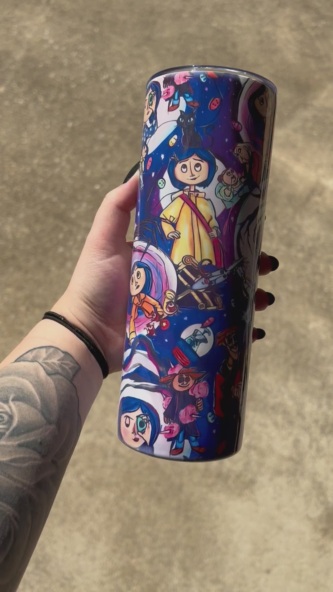 Coraline Collage Tumbler