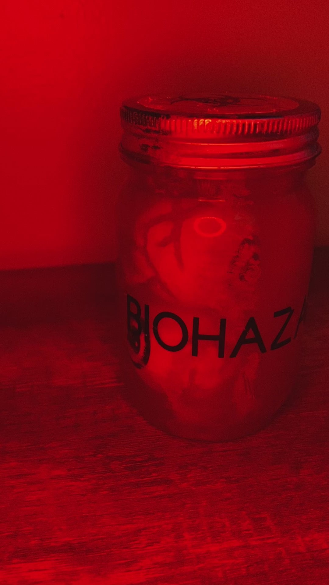 Zombie Eyes Biohazard Jar