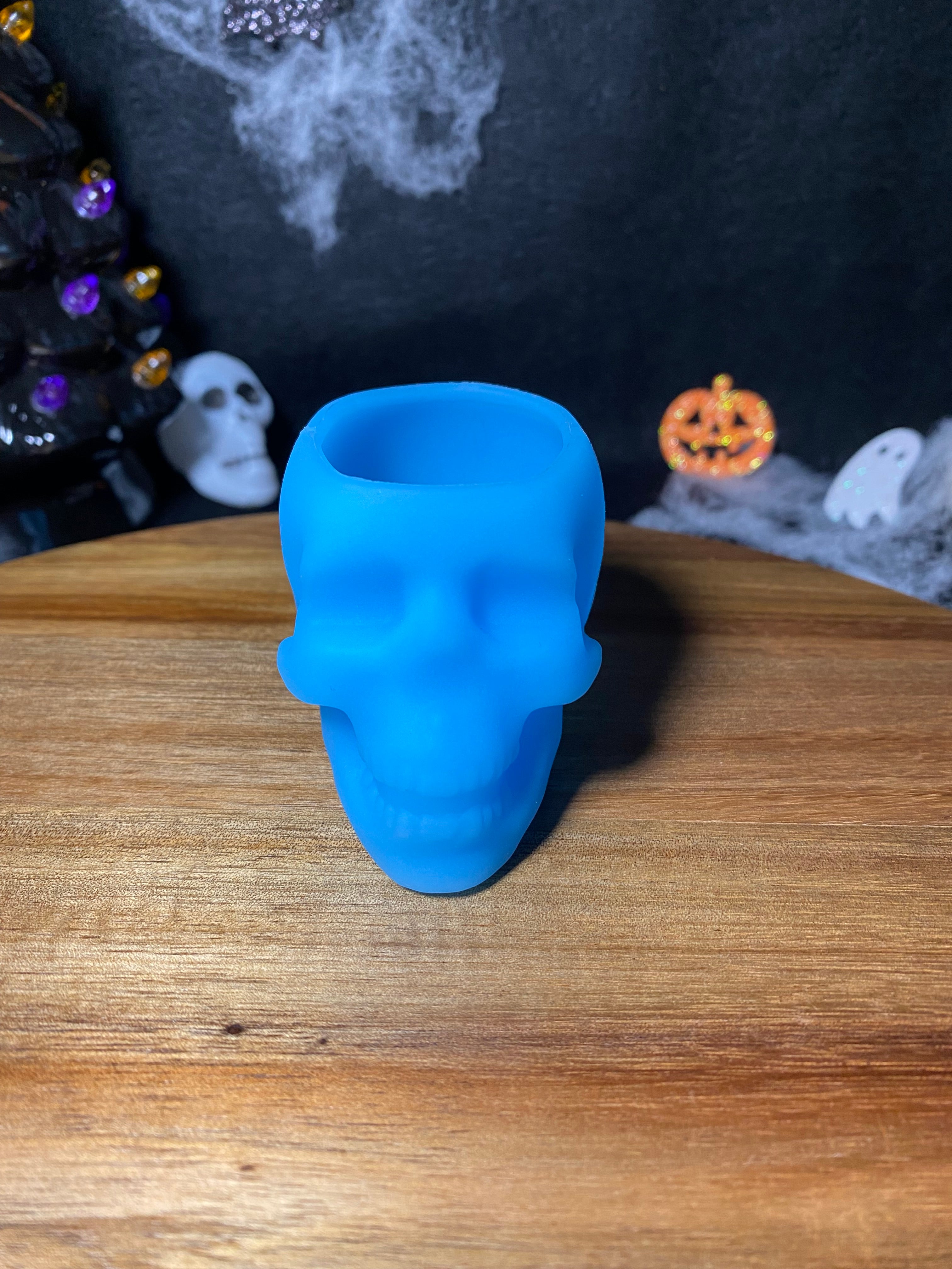 Skull Shot Glass (Blue Silicone)