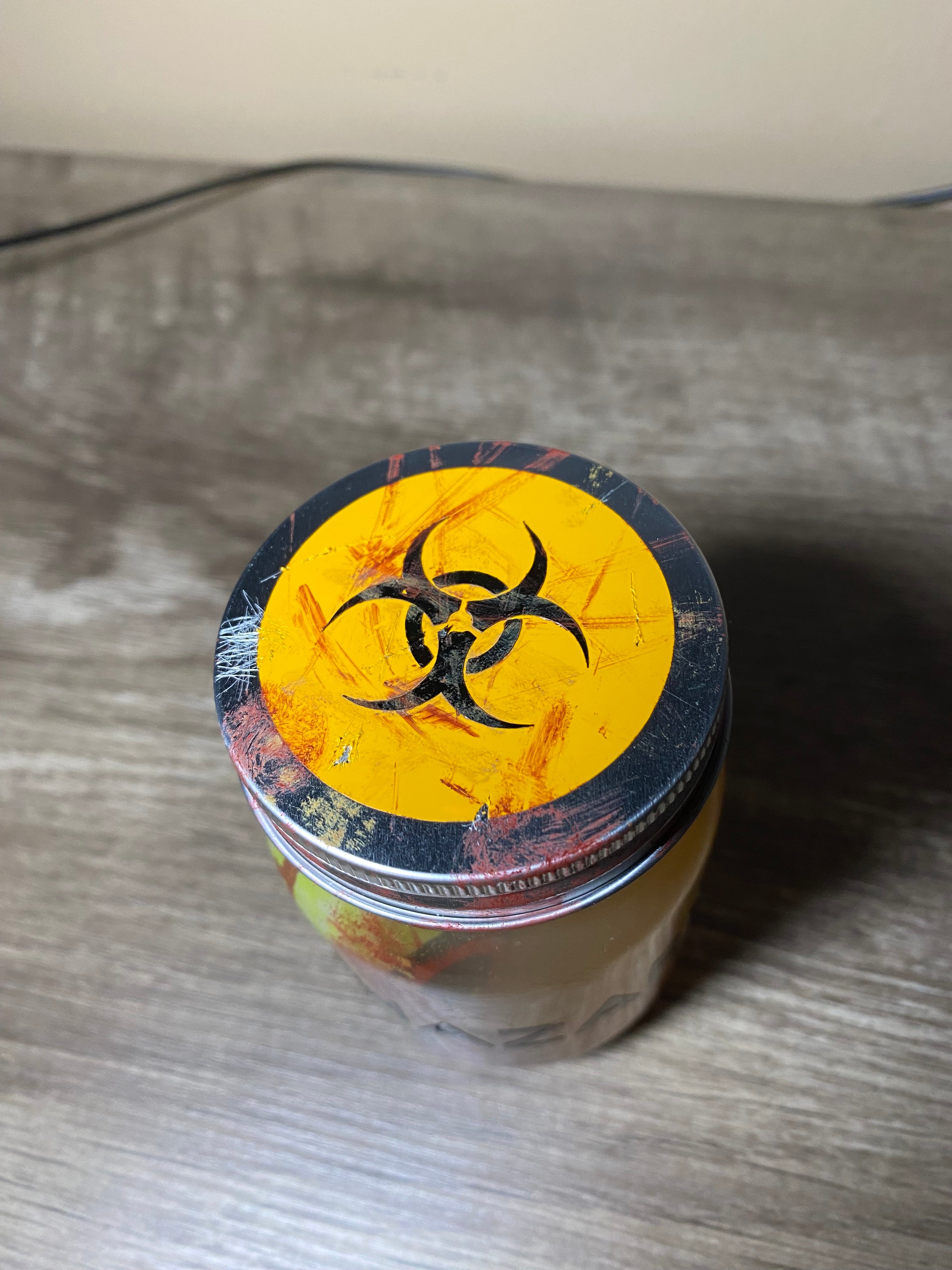 Zombie Eyes Biohazard Jar