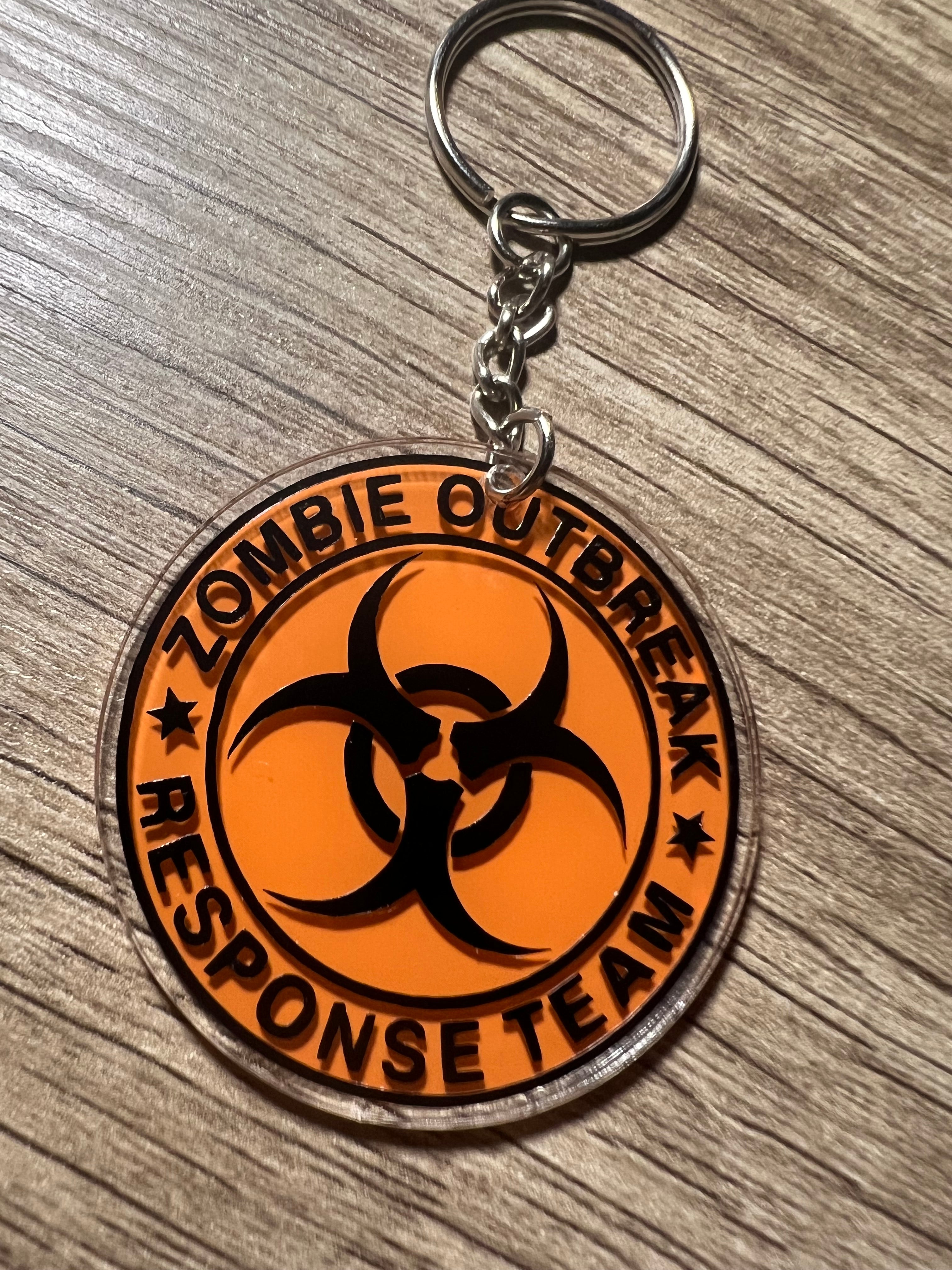 Zombie Outbreak Keychain