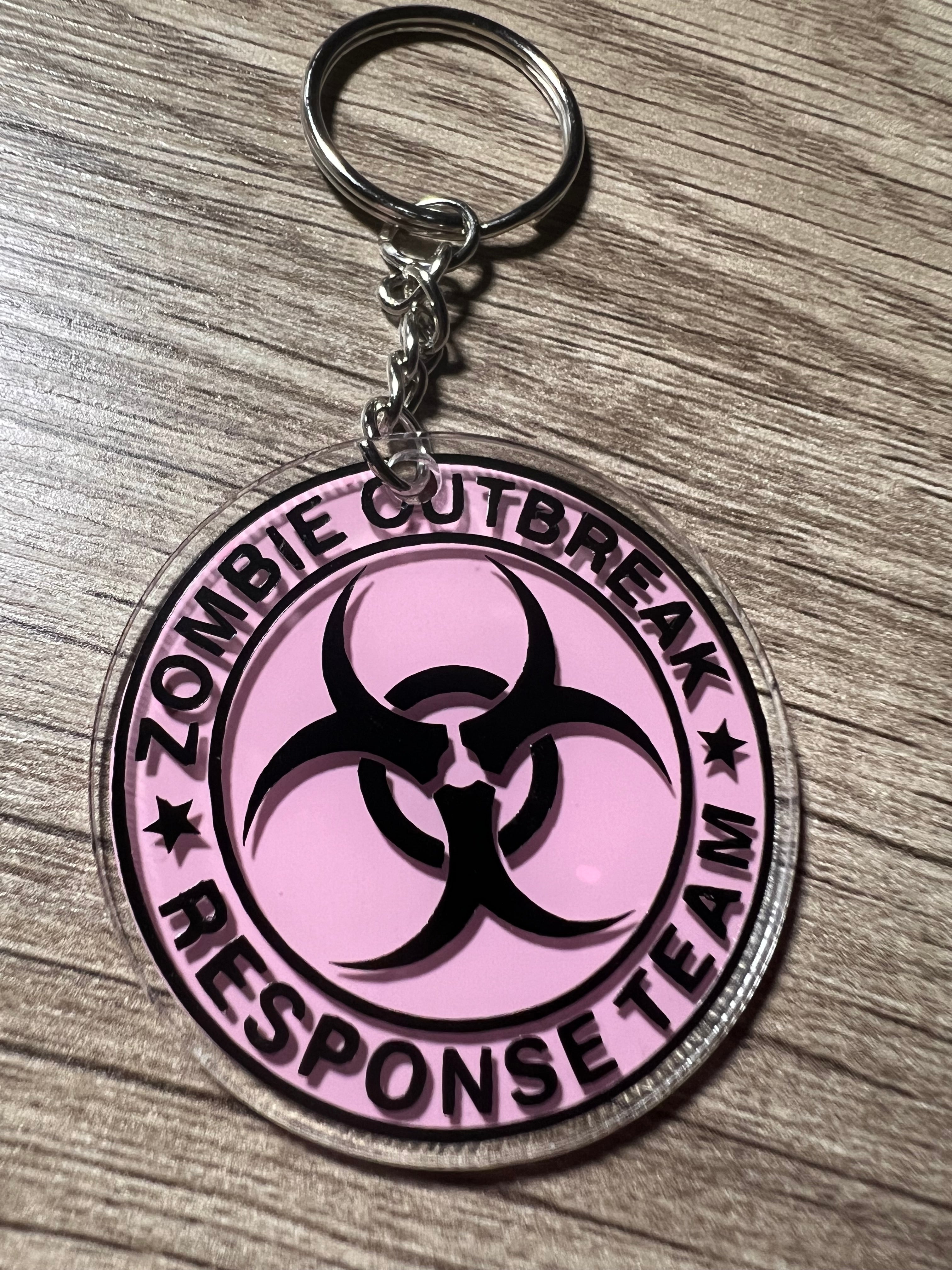 Zombie Outbreak Keychain