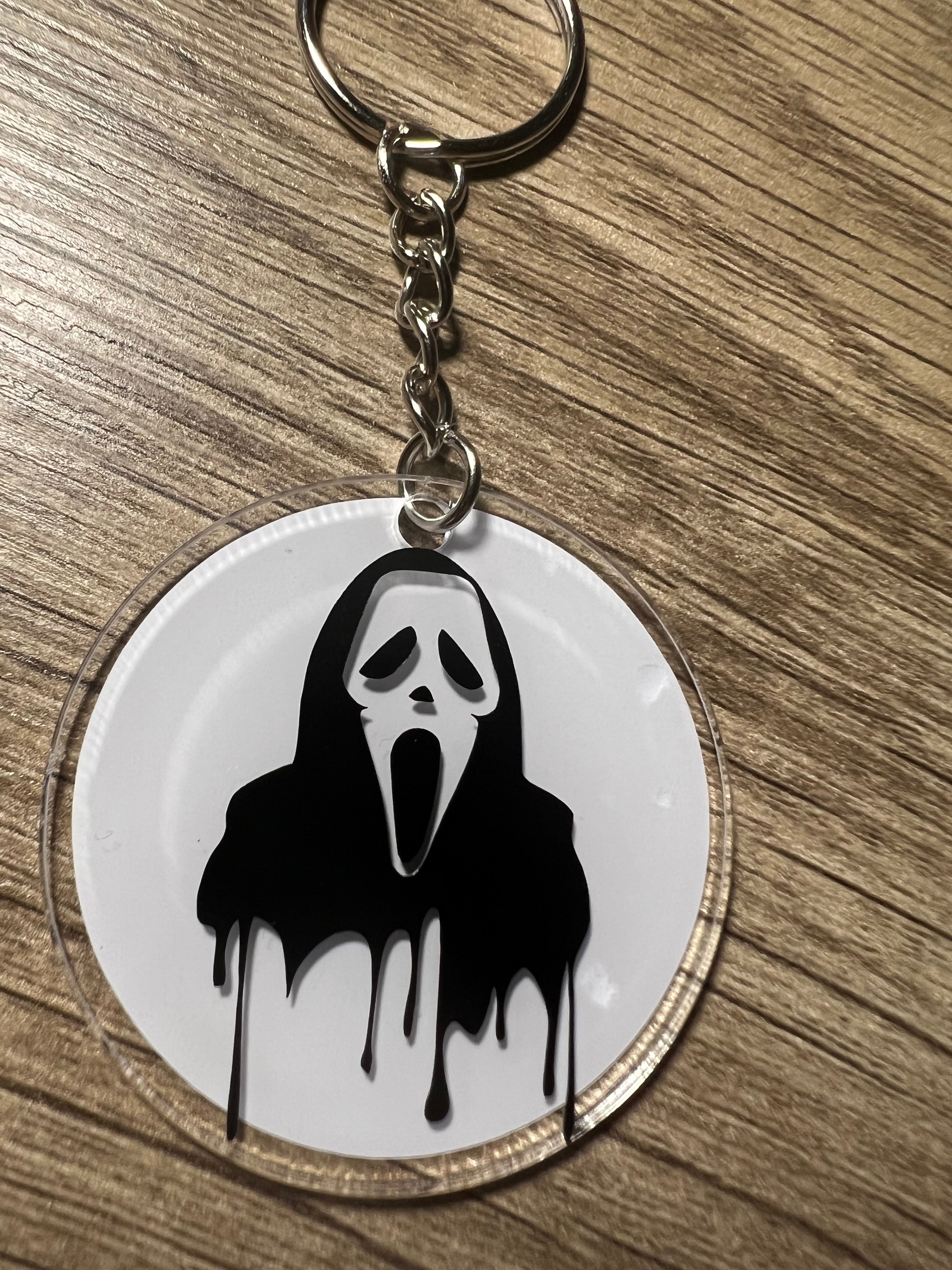 Ghostface keychain hot sale