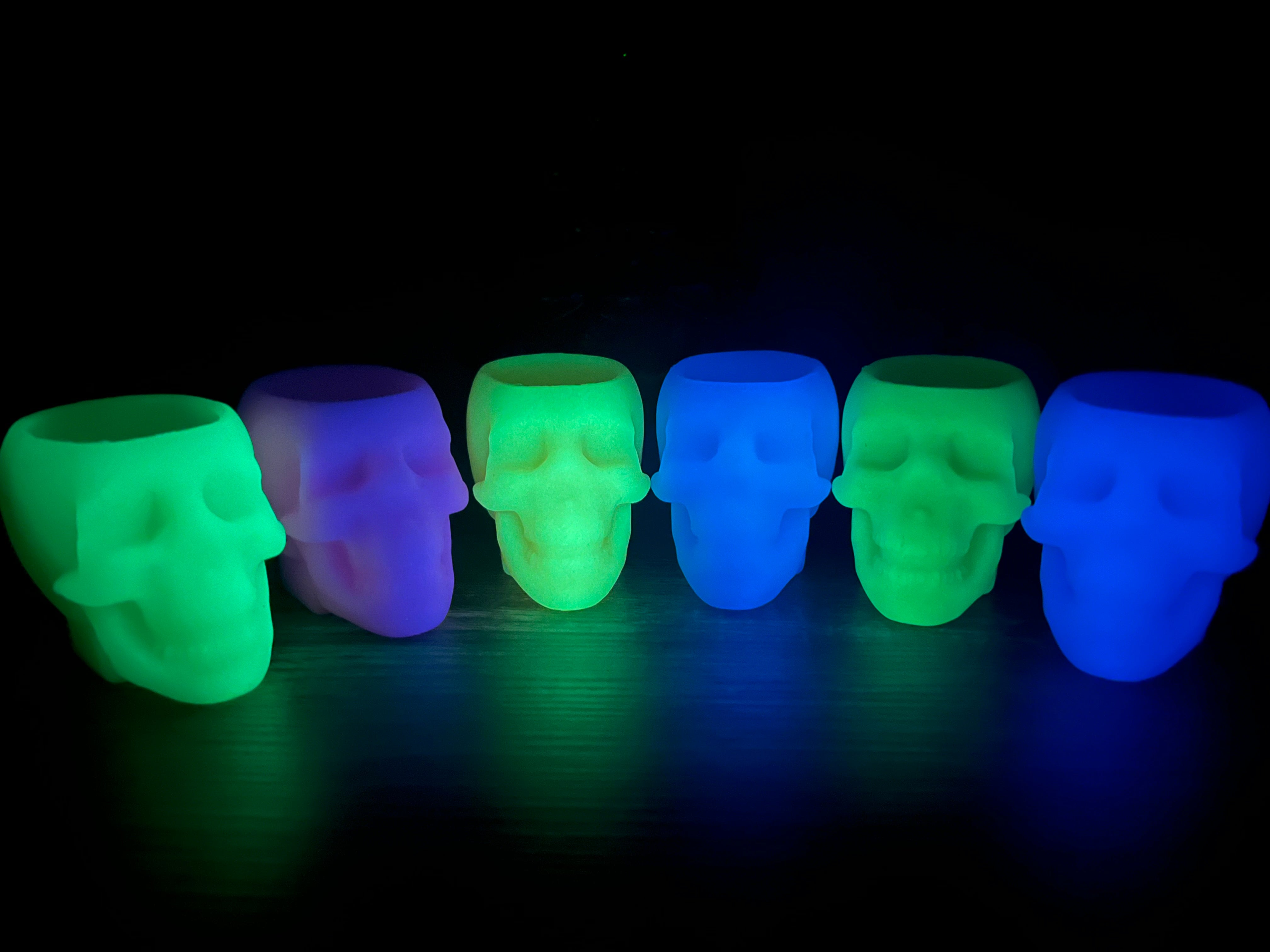 Skull Shot Glass (Green Silicone)